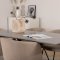 PiazzaGRBL matgrupp matbord gr och 6 Berit matstola beige.
