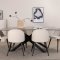 PiazzaGRBL Essgruppe Esstisch grau und 6 Velvet Esszimmersthle Samt beige, schwarz.