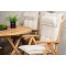 Kenya hagesett bord �120cm natur, 4 stoler natur.
