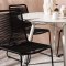 Lina Gartenset Tisch 120cm beige, 4 Sthle Lindos schwarz.