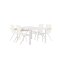 Togo trdgrd set bord 90x150cm vit, 4 stolar vit.