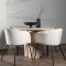 Olivia matgrupp bord whitewash och 4 berit stolar beige.