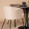 Glade Essgruppe Tisch schwarz und 4 berit Sthle beige.