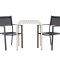 Borneo trdgrd set bord, 2 stolarbeige,svart.