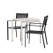 Borneo trdgrd set bord, 2 stolarbeige,svart.
