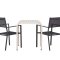 Borneo trdgrd set bord, 2 stolarbeige,svart.