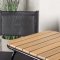 Holmbeck Gartenset Tisch, 2 Sthle natur,schwarz.
