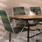 Holmbeck zestaw ogrodowy stół 90x200cm naturalny, 6 krzesła Bois zielony.