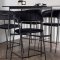 Rax Barmbelsett barbord svart og 4 Lui barstolerr svart.