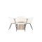 Olivia matgrupp bord whitewash och 4 Day stolar offwhite.
