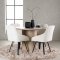 Olivia Essgruppe Tisch whitewash und 4 Rosie Sthle beige.