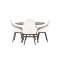 Kaseindon ensemble pour salle à manger table marron et 4 Rosie chaises beige.