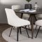 Kaseindon ensemble pour salle à manger table marron et 4 Rosie chaises beige.