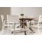 Rosario hagesett bord �140cm brun, 6 stoler beige.