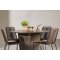 SantaFeLindos hagesett 1 spisebord, 4 stoler brun.