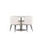Lycke Essgruppe Tisch Ø110cm und 4 Boucle Stühle beige.