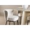 Lanzo Essgruppe Tisch Ø120cm und 4 Boucle Stühle whitewash.