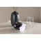 Olivia eethoek tafel �110cm en 4 velours stoelen beige.