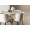 Plaza Essgruppe Tisch Ø100cm und 4 Boucle Stühle whitewash.