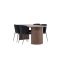 H�r�n eethoek tafel 90x200cm en 4 teddy stoelen mocca.