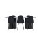 Olivia spisebordss�t bord 100x210cm og 6 velour stole sort.
