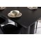 Olivia spisebordss�t bord 100x210cm og 6 velour stole sort.