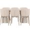 Narvik eethoek tafel 100x200cm en 6 stoelen beige.
