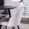 Dipp spisebordsst bord sort og 4 Velvet stole gr.