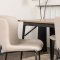 Tempe Essgruppe Esstisch Walnuss-Dekor 4 St�hle Boucl� braun.