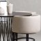 Stone spisegrupper spisebord svart 4 stoler beige.