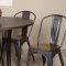 Stone spisegrupper spisebord svart 4 stoler valn�ttdekor.