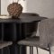 Olivia spisebordss�t spisebord sort 4 stole boucle brun.