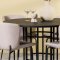 Copenhagen spisegrupper spisebord svart 4 stoler boucl� beige.