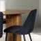 Isolde spisebordss�t spisebord natur 4 stole velour sort.