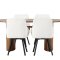 Isolde spisebordss�t spisebord natur 4 stole beige.