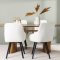 Isolde spisebordss�t spisebord natur 4 stole beige.