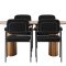 Isolde spisebordss�t spisebord natur 4 stole boucle sort.