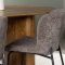 Isolde spisebordss�t spisebord natur 4 stole boucle brun.