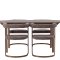 Andy spisebordss�t spisebord natur 4 stole boucle brun.