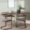 Andy spisebordss�t spisebord natur 4 stole boucle brun.