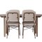 Andy spisebordss�t spisebord natur 4 stole beige.