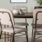 Andy spisebordss�t spisebord natur 4 stole beige.