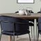 Andy spisebordss�t spisebord natur 4 stole velour sort.
