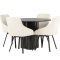 Olivia spisebordss�t spisebord mocca 4 stole beige.
