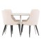 Plaza spisegrupper spisebord beige 4 stoler fl�yel beige.