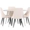 Plaza spisegrupper spisebord beige 4 stoler fl�yel beige.