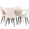 Plaza spisegrupper spisebord beige 4 stoler fl�yel beige.
