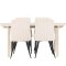 Andy spisebordss�t spisebord whitewash 4 stole fl�jl beige.