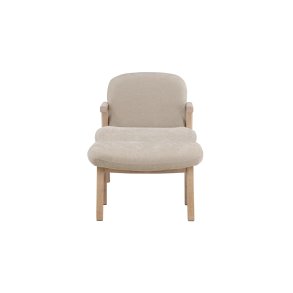 Rile f�t�lj med fotpall beige.