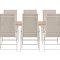 Break hagesett bord 90x200 cm beige 6 stoler beige.
